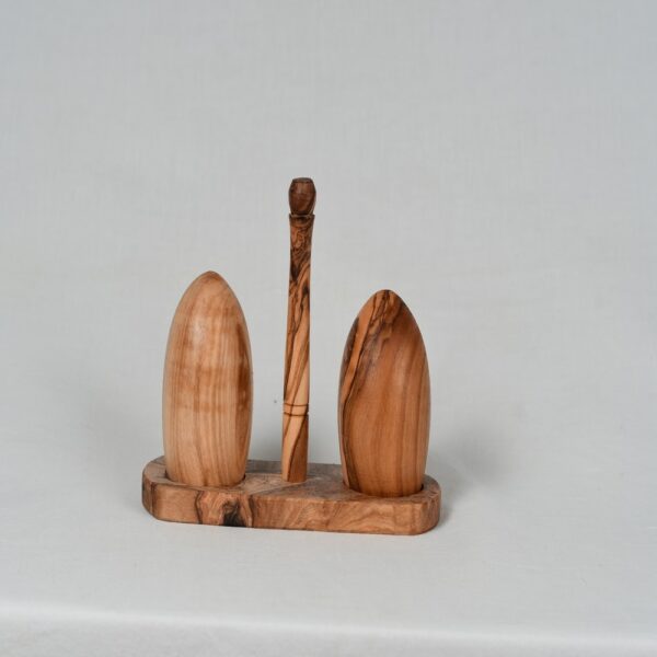 Salière et poivrier en bois