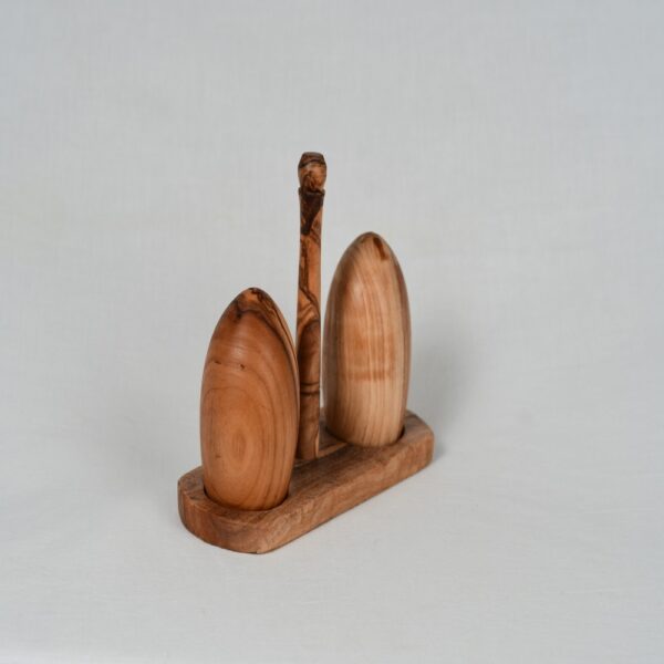 Salière et poivrier en bois